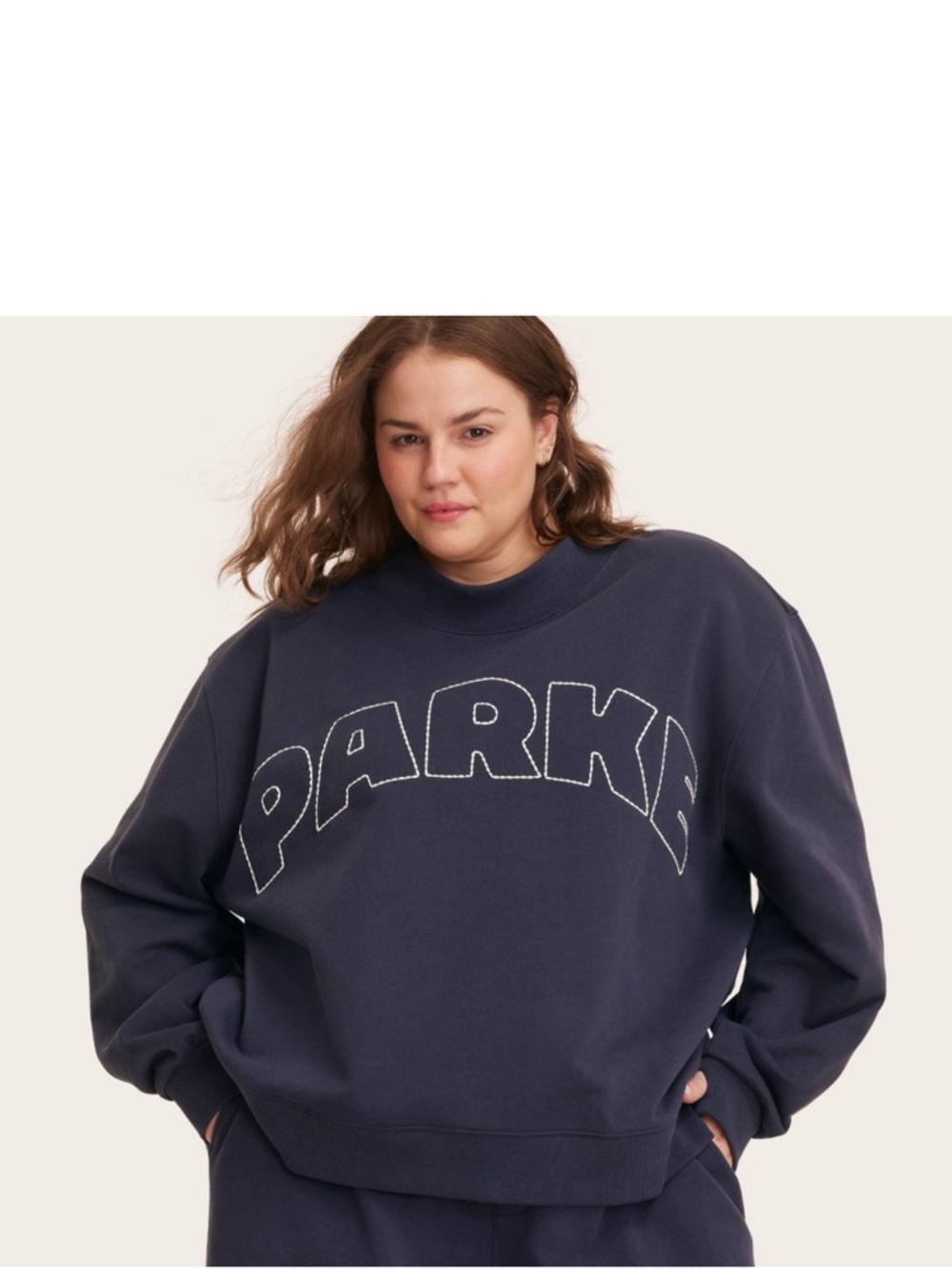 Parke Navy Logo Crewneck Sweatshirt - Women From Target L/XL
